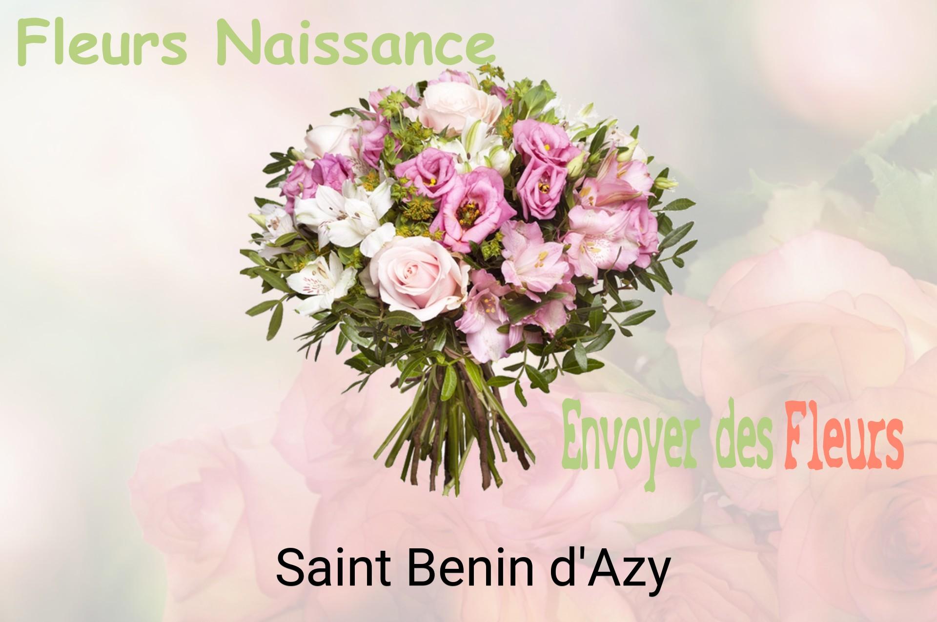 Bouquet de fleurs de naissance livré à Saint-Benin-d'Azy
